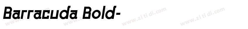 Barracuda Bold字体转换